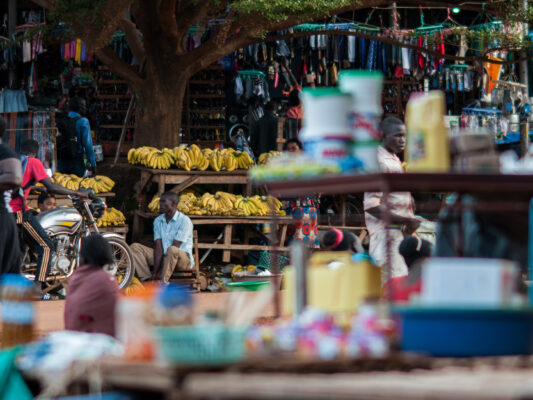 A market in Kitgum, near Gulu, Uganda