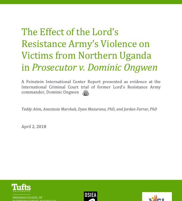 The Effect of the Lord’s Resistance Army’s Violence on Victims from Northern Uganda in Prosecutor V. Dominic Ongwen