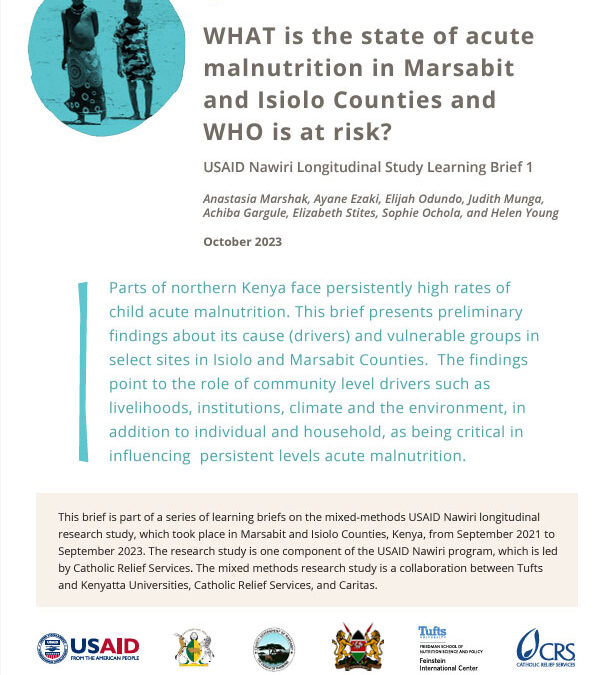 WHAT is the state of acute malnutrition in Marsabit and Isiolo Counties, and WHO is at risk?