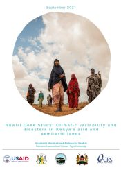 Climatic variability in Kenya Report Cover