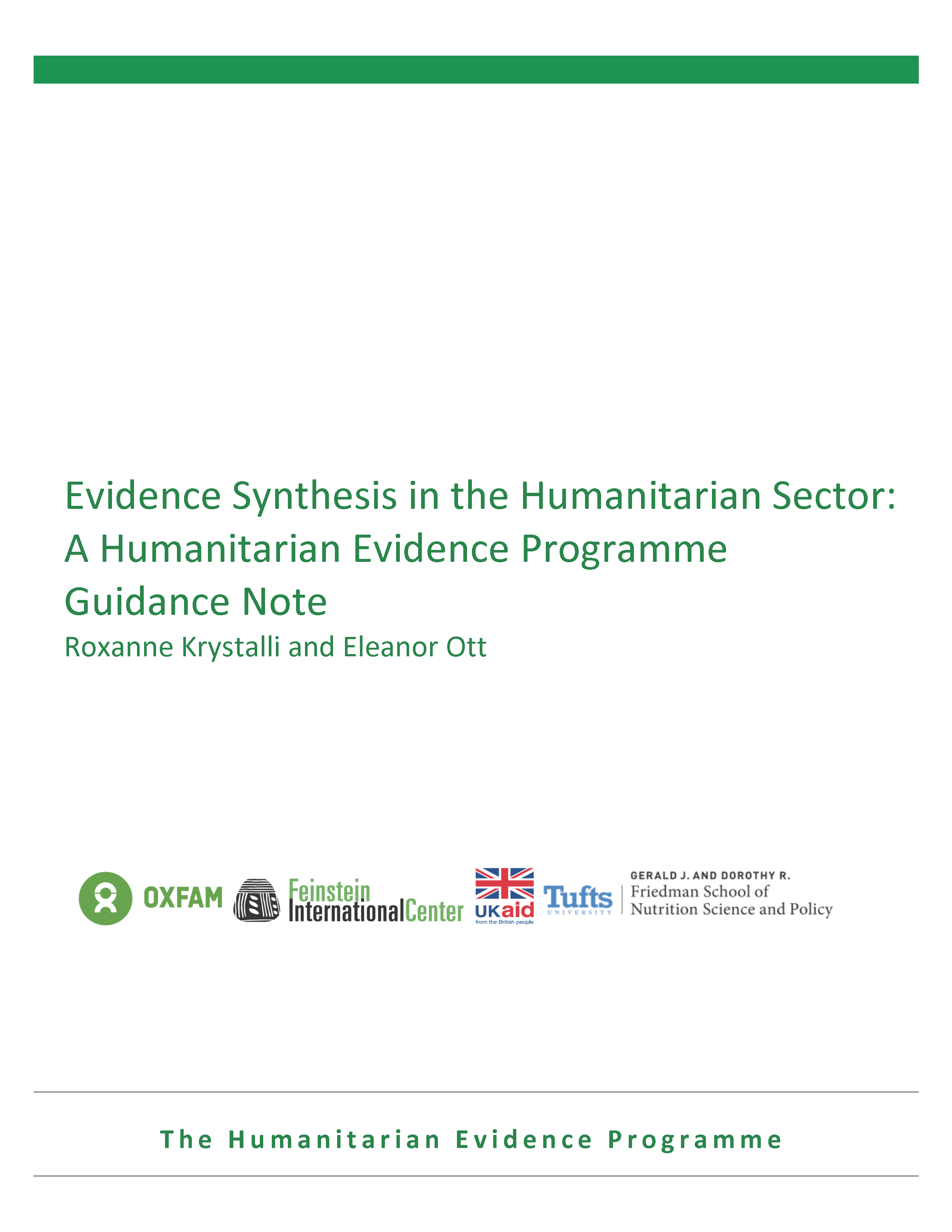 systematic evidence synthesis