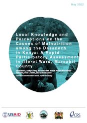 Cover of report on local knowlege and perceptions of malnutrition in Illeret Kenya