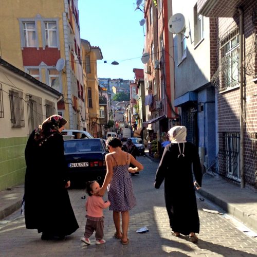 family in Istanbul