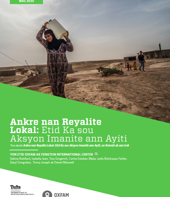 Ankre nan Reyalite Lokal: Etid Ka sou Aksyon Imanite ann Ayiti
