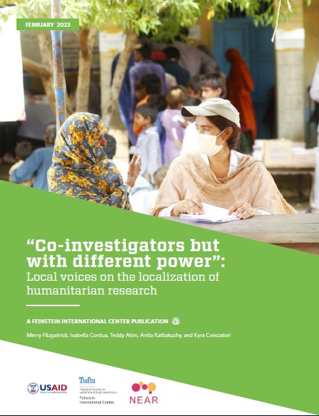 “Co-investigators but with different power”: Local voices on the localization of humanitarian research