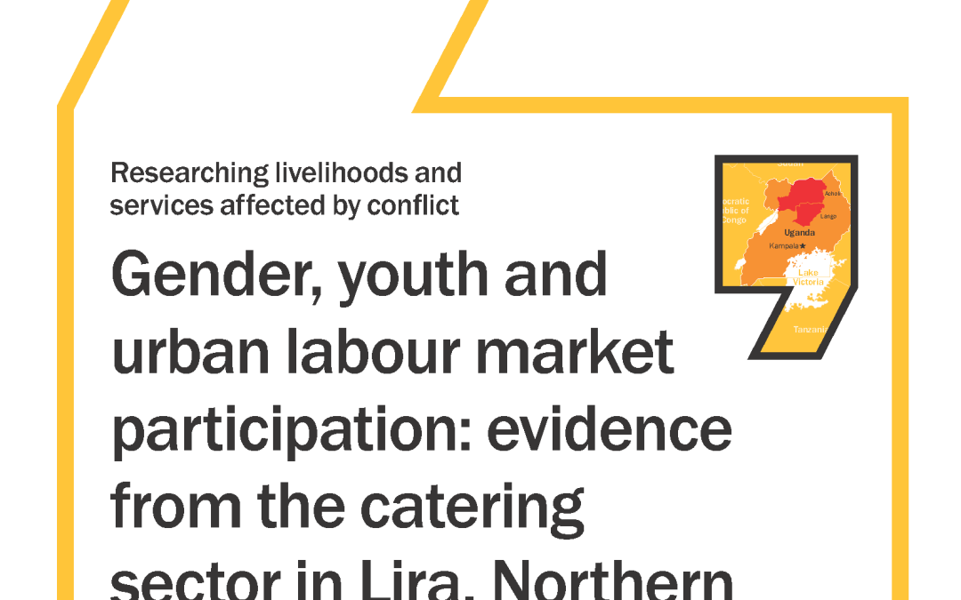 Gender, youth and urban labor market participation: evidence from the catering sector in Lira, Northern Uganda
