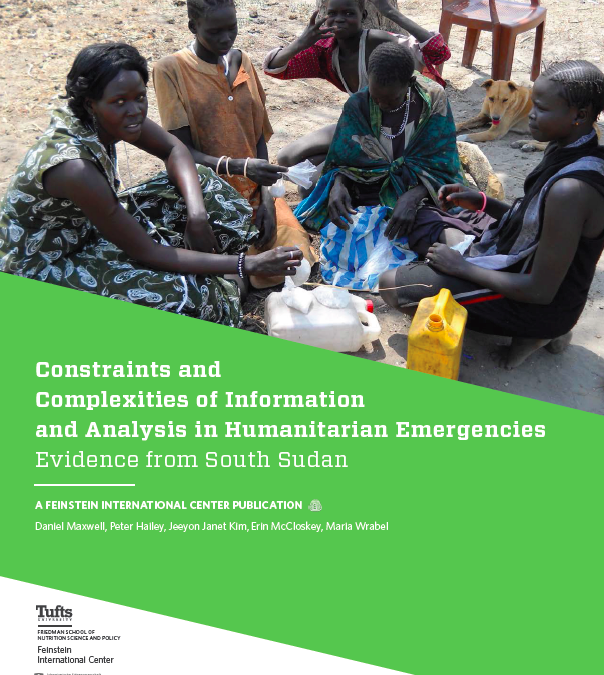 Constraints and Complexities of Information Analysis in Humanitarian Emergencies: Evidence from South Sudan