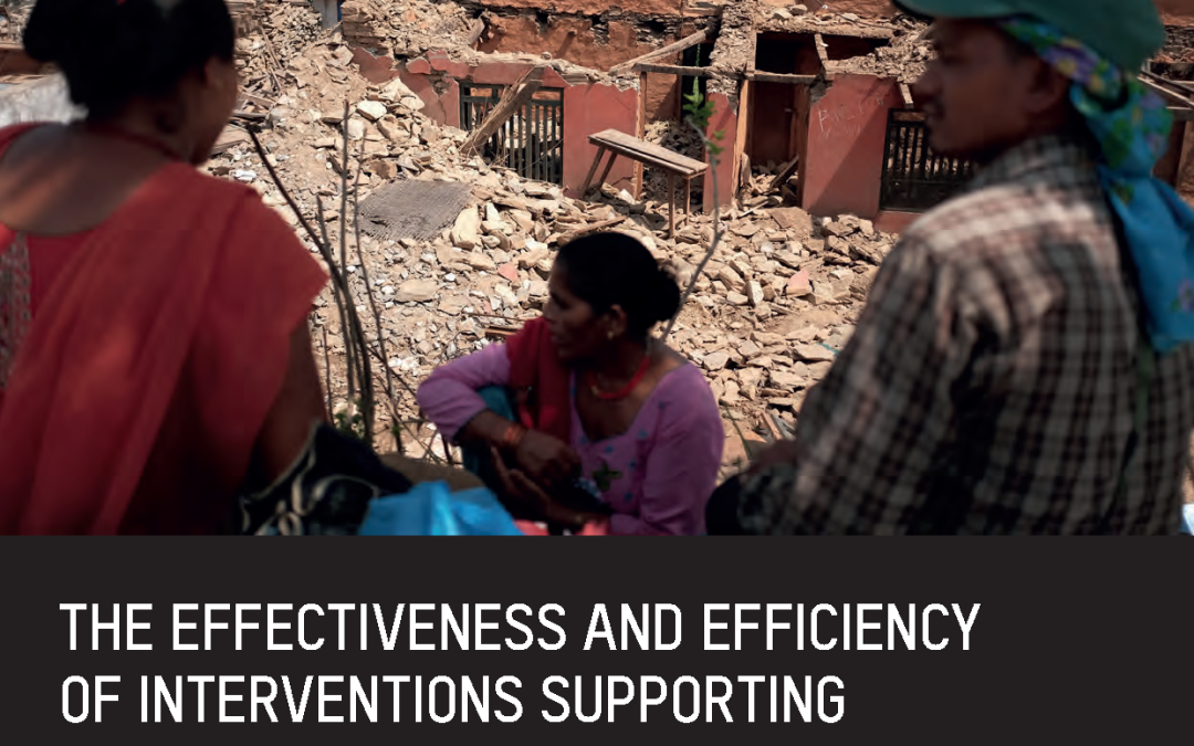 The Effectiveness and Efficiency of Interventions Supporting Shelter Self-Recovery Following Humanitarian Crises