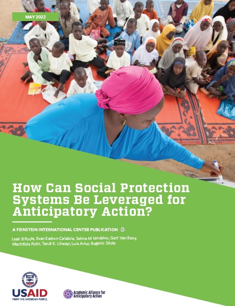 cover of report: how can social protection systems be leverages for anticipatory action?