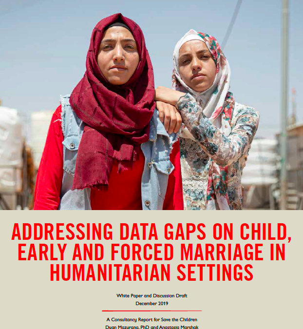 Addressing Data Gaps on Child, Early, and Forced Marriage in Humanitarian Settings